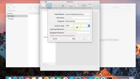 How to configure pop mail on macOS