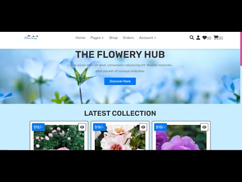 COMPLETE ONLINE FLOWER-SHOP~PHP + MYSQL WITH SOURCE CODE - YouTube