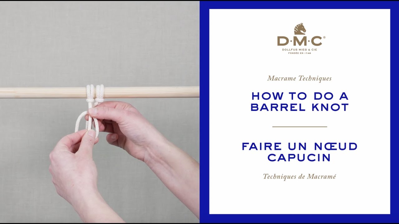 Macramé How To: Barrel Knot