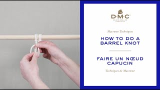How to do Barrel Knot, Macramé Techniques