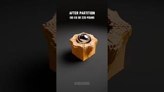 8000 Cube Satisfying Destruction by 100 kg Ball #animation #satisfying #blender3d #slowmotion #3dart
