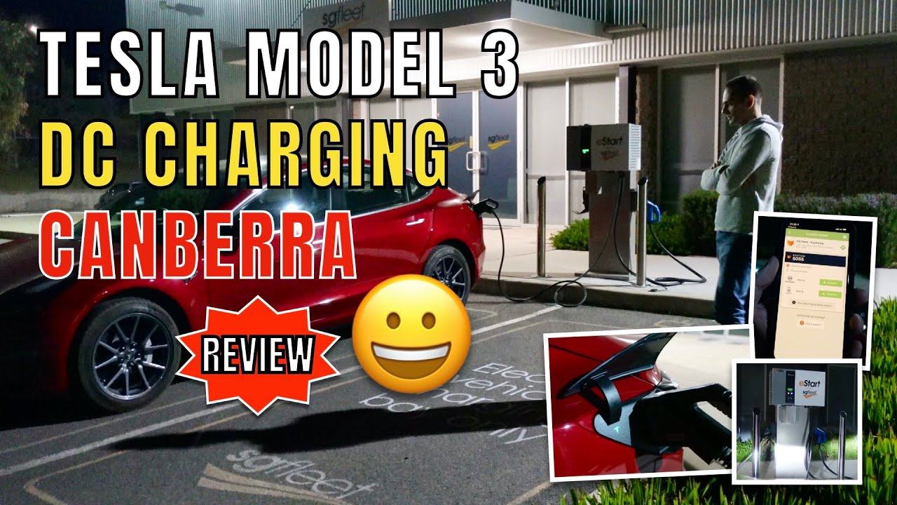 Review Tesla DC EV Charging Station in Canberra Fyshwick YouTube
