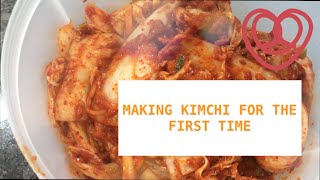 First time making Kimchi | Stay at home activity