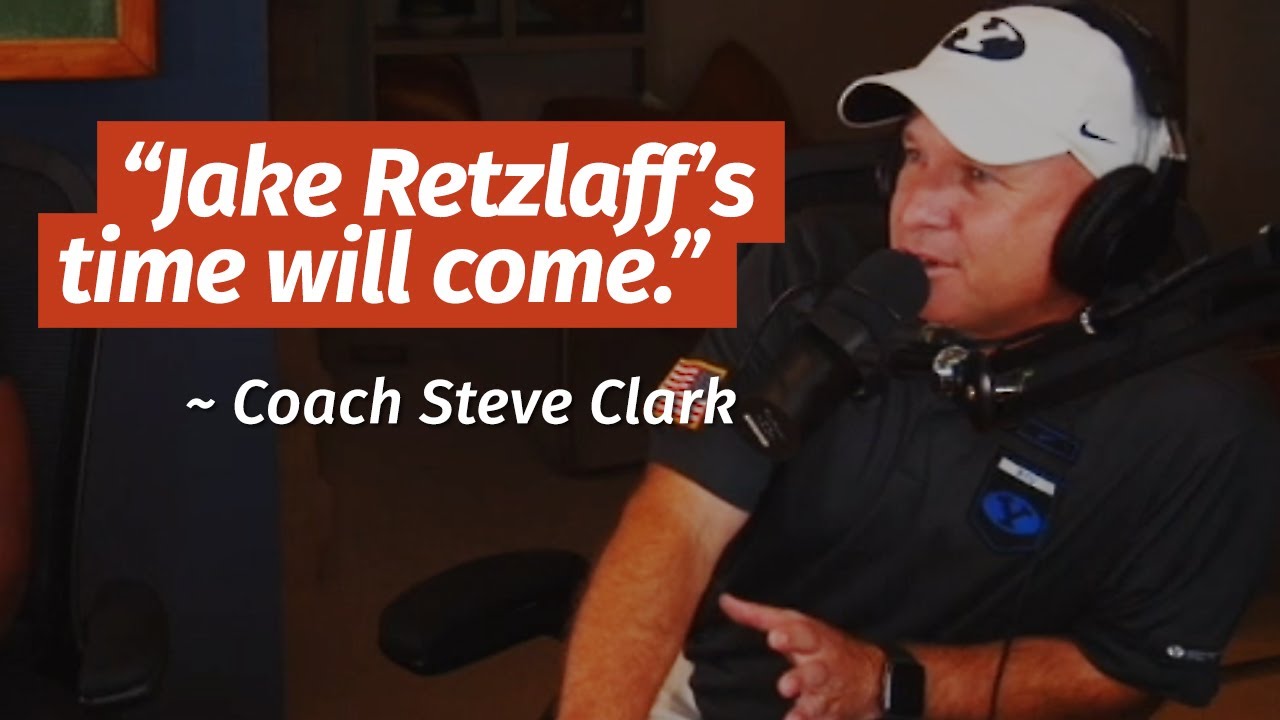 BYU Football Coach Steve Clark Talks About the Power Behind Quarterback Jake Retzlaffs Passes