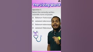 Living World NEET Biology MCQs #NEET2024 #neetclass11biology  #shorts