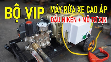 Ráp Bộ Máy Rửa Xe Cao Áp 3.7Kw 1 Pha Đầu Áp RELOAD 1515 Ti Sứ Áp 150bar Đẹp Hết Nấc