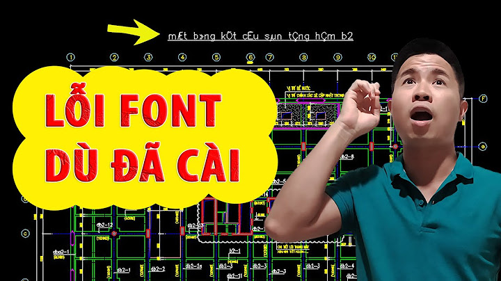 Lỗi font autocad không hiển thị dù tải đủ font năm 2024