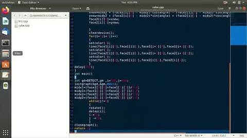 3D Animated Cube using computer graphics