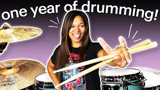Realistic 1 year drumming progress | Adult Beginner