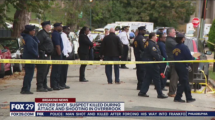 Philadelphia police officer shot following attack by man armed with hammer and pickaxe; suspect dead