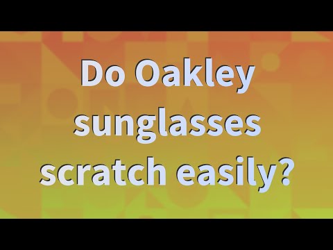 How To Repair Scratched Oakley Polarized Sunglasses 