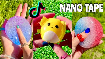 DIY NANO TAPE BUBBLE & NANO TAPE IDEAS with ORBEEZ! 😱🫧 How to Make a Nano Tape Squishy Compilation