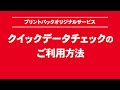 クイックデータチェックのご利用方法
