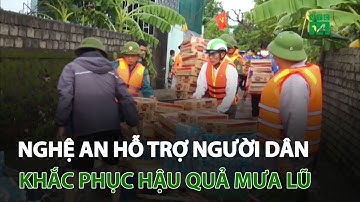 Nghệ An: Hỗ trợ người dân khắc phục hậu quả mưa lũ | VTC14