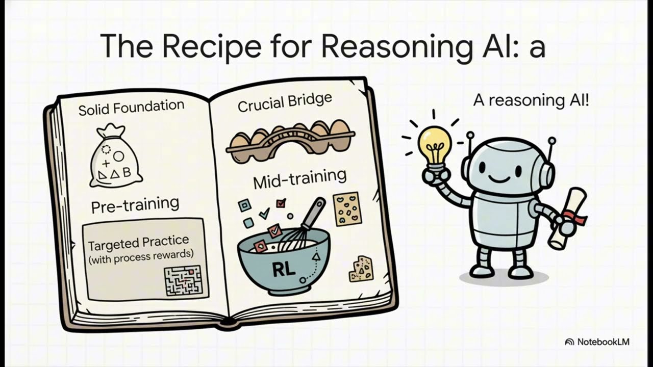 On the Interplay of Pre-Training, Mid-Training, and RL on Reasoning LLM: Is AI actually thinking 🤔