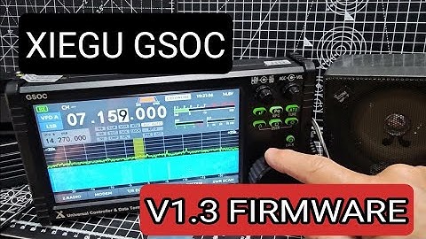 XIEGU GSOC - Latest Firmware - 2024