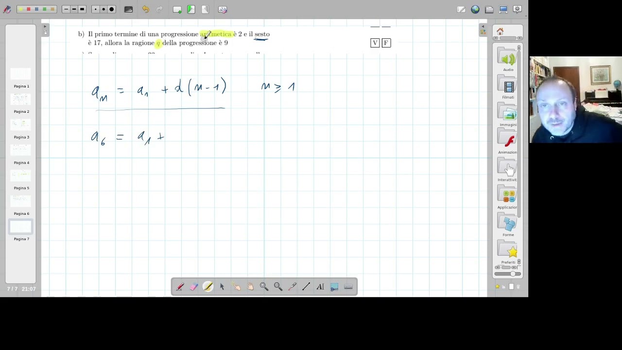 Esercizi su successioni e progressioni