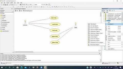 Use Case Diagram & Class Diagram Basic Example