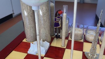 Chess board with rice: exponential growth