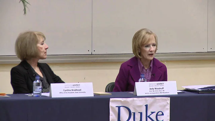 Duke 2012 Women's Weekend: Judy Woodruff and Cynth...