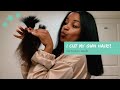 HOW TO CUT YOUR OWN HAIR | NATURAL HAIR