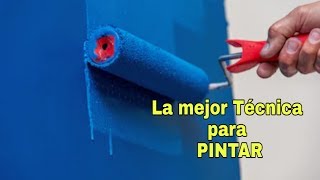 Como PINTAR PAREDES con RODILLO | RÁPIDO Y FÁCIL