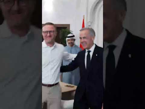 President Sheikh Mohamed Photographs Canadian PM 
