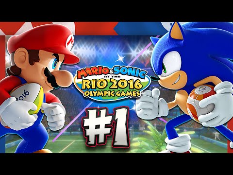 Mario & Sonic at the Rio 2016 Olympic Games - Wii U - Part 1 Mario, Sonic, Amy, & Peach