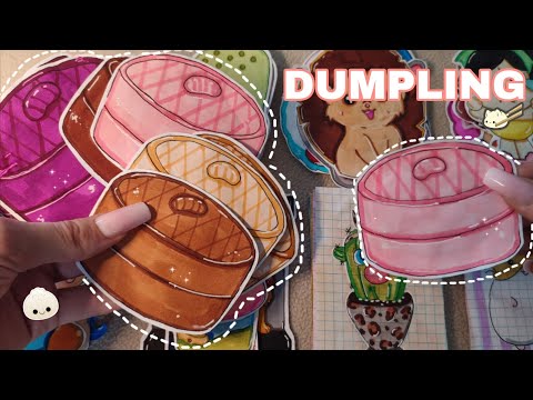 DUMPLING🥟Бумажные сюрпризы🌸 Новинка💕Распаковка 💞Paper Vikki💓