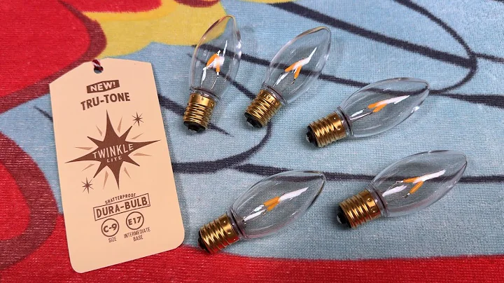 Tru-Tone Candleglow Twinkle Dura Bulb C9 Filament LED Light Bulbs