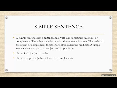 Simple Sentence | Remote Learning - Project Kurumutu - YouTube