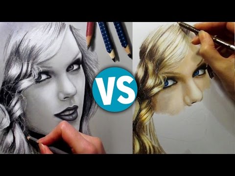 drawing-taylor-swift-graphite-&-colored-pencils---speed-draw-|-jasmina-susak