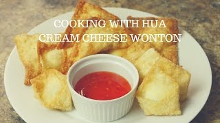 How to Make Cream Cheese Wontons - Cooking With Hua