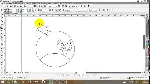 tutorial karakter angry bird menggunakan corel draw