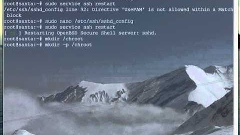 sftp server setup - part 1