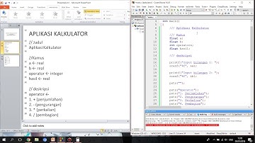 Notasi Algoritma Progam Kalkulator Sederhana | Tugas Matakuliah Daspro Udinus