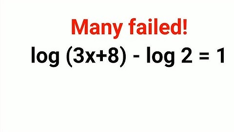 log(5)(5x-2) = 2 Many failed to find the value of x! Can you do it? #logs #logarithm #maths