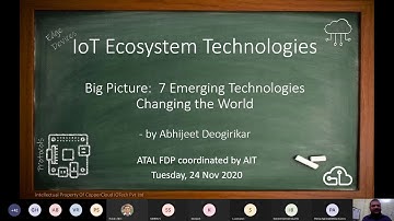 ATAL FDP ON IoT AIT -  Big Picture -7 Emerging technologies changing the world