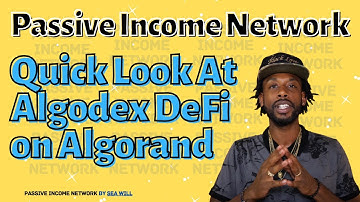 Quick Look at ALGODEX (A Decentralized Exchange For Algorand Standard Assets)