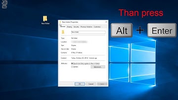 Keyboard Shortcut to Open Properties in Windows