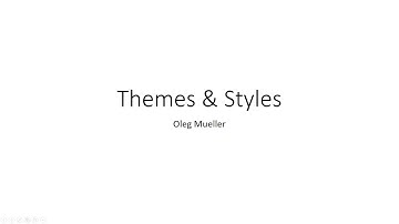 TwinCAT 3 HMI Tutorial Themes & Styles