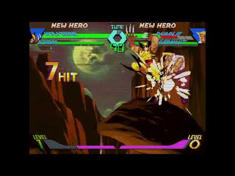 X-Men vs. Street Fighter - Wolverine, Storm vs. Charlie, Juggernaut 2