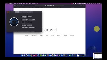 Laravel installation on MacOS Catalina