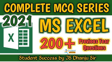 Complete Microsoft Excel Series 2021 | MS Excel Objective Questions and Answers in Hindi | JS Dhanju