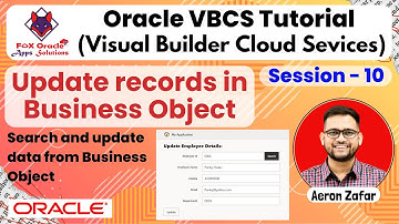 10. Update records in Business Object | business object in VBCS | VBCS tutorial