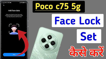 Poco c75 5g face lock setting / Poco c75 5g me face unlock kaise lagaen / Poco c75 5g face lock