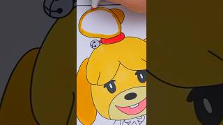 Coloring Isabelle 🐶 #animalcrossing #coloring #art