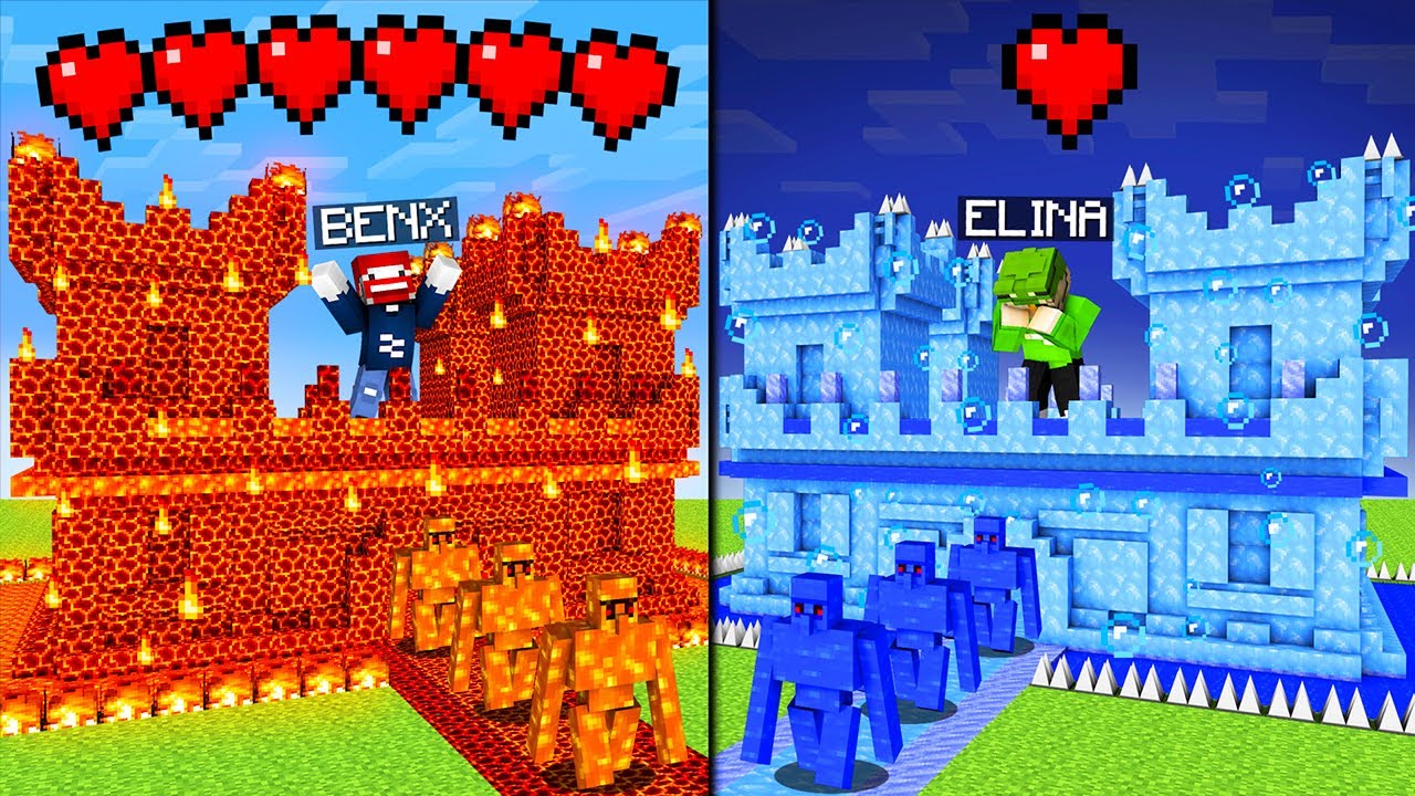 100.000 HERZEN LAVA FESTUNG gegen 1 HERZ WASSER FESTUNG!