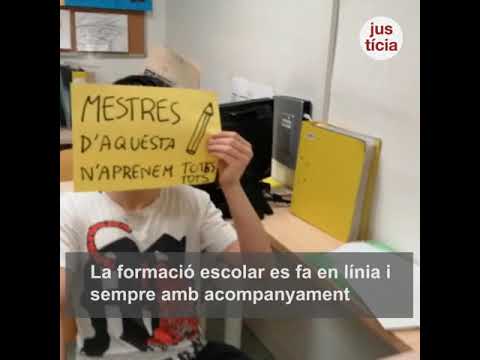 El centre de justícia juvenil Can Llupià, a Barcelona, lluita contra el coronavirus.