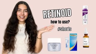 RETINOID \ RETINOL 2 | ازاي استخدم الريتينويد في علاج الحبوب والمسام الواسعة والتجاعيد؟ #shorts